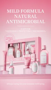 Coffret KORMESIC 5 pièces de soins intimes pour femmes avec nettoyant, spray, gel et lotion.