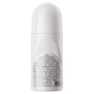 Vista posteriore del deodorante roll-on floreale con ingredienti e informazioni prodotto