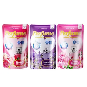 KORMESIC perfume laundry detergent collection with Rose, Lavender, and Cherry Blossom