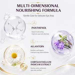 Nourishing eye serum oil formula with Panthenol and Allantoin for gentle eye care