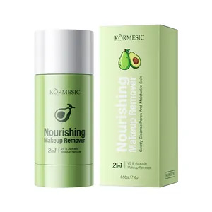 KORMESIC 2-in-1 nourishing makeup remover stick with avocado extract and packaging