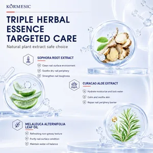 Cura delle unghie KORMESIC tripla essenza d'erbe con aloe e olio di tea tree