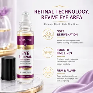KORMESIC retinal eye serum oil with rollerball for anti-aging and fine lines reduction