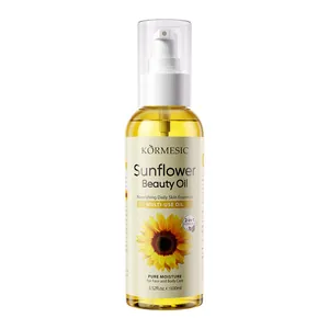 KORMESIC siero all'olio di girasole per la cura di viso e corpo, flacone da 100ml