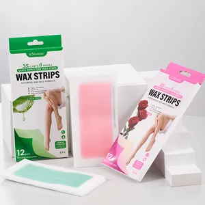 Kit de bandes de cire dépilatoire KORMESIC à l'aloe vera et à la rose pour une peau douce