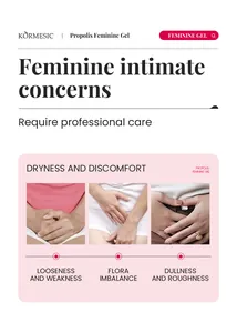 Professionelle Detailansicht des KORMESIC Propolis Intimgels für Pflege und Trockenheit