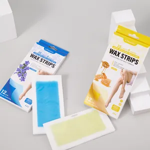 Kit de 12 bandes de cire dépilatoire KORMESIC au miel et à la lavande pour le corps