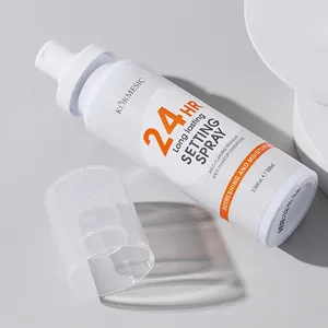 Detail shot of KORMESIC 24HR long-lasting setting spray with transparent cap, 100ml