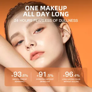 Close-up showing smooth radiant skin after using professional 24h long-lasting setting spray