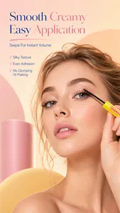 Dettaglio dell'applicazione del mascara per un effetto volumizzante e allungante