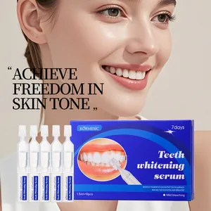 Sérum blanqueador dental KORMESIC con 10 ampollas para el cuidado bucal y sonrisa