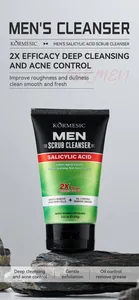 KORMESIC salicylic acid scrub cleanser for men with deep cleansing and acne control features