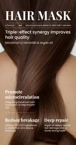 Detail of silky brown hair showing the moisturizing effects of Kormesic Argan oil hair mask