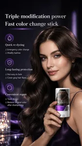 Barra de peinado KORMESIC para coloración instantánea y cobertura de canas en cabello largo