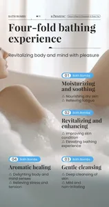 Bombas de baño hidratantes KORMESIC para un spa relajante y cuidado de la piel