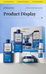 KORMESIC 4-teiliges Haarpflegeset mit Anti-Schuppen-Shampoo und Conditioner