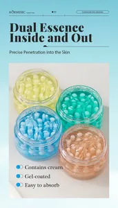 Detailed view of KORMESIC Gold & Collagen Capsule Cream with unique gel-coated capsules