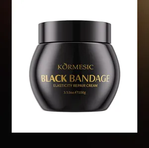 Elegant black jar of KORMESIC Black Bandage Elasticity Repair Face Cream, 100g size
