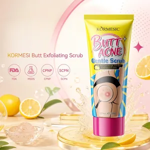 KORMESIC Butt Scrub For Smooth Skin AHA Walnut Shell Powder Exfoliating Butt Acne Treatment Body Care Skin Cream