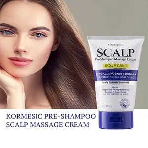 KORMESIC Pre-shampoo Hoofdhuid Massagecrème 100g Anti-roos Oliecontrole Hoofdhuidbehandeling Diepe Reiniging Alle Haartypes