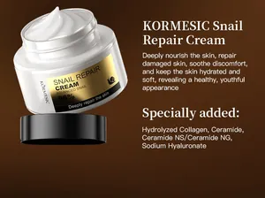 KORMESIC Schnecken-Reparaturcreme Detail mit fortschrittlicher Formel, Kollagen und Ceramiden.