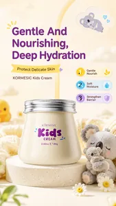 Detailed view of KORMESIC Kids Cream for gentle nourishment and deep skin hydration.