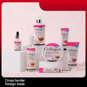 Collezione KORMESIC per la Cura della Pelle al Collagene di Lumaca e Acido Ialuronico Detergente Viso Crema Occhi Siero Nutriente per Donna