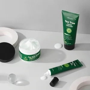 Επαγγελματικό σετ περιποίησης προσώπου KORMESIC tea tree με καθαριστικό και κρέμα