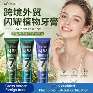 Pasta de Dientes Vegetal Natural KORMESIC Higiene Bucal Para Limpieza Profunda Aliento Fresco Cuidado de las Encías Pasta Blanqueadora