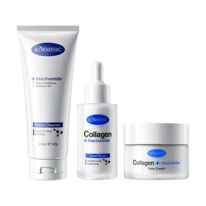 Coffret de soins KORMESIC au collagène et niacinamide avec nettoyant et crème