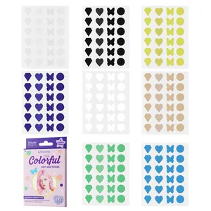 Patch per acne KORMESIC Colorful Party 192 pezzi adesivi idrocolloidali in 4 forme e 8 colori.
