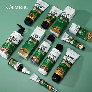 KORMESIC Licorice Root huidverzorgingsset met whitening cleanser, essence en lotion