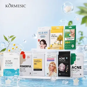 Σετ επιθεμάτων ακμής KORMESIC με υδροκολλοειδή σε σχήμα αστεριού και τελείας για ατέλειες