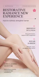 Détail montrant les effets lissants de la crème éclaircissante pour une peau éclatante