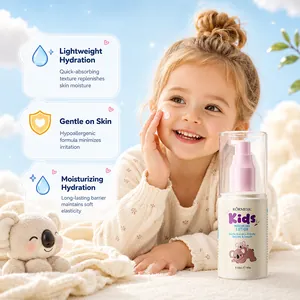 Gentle KORMESIC kids moisturizing lotion for deep facial hydration and soft skin.