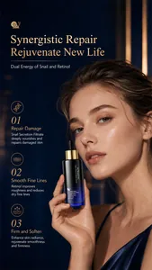 Detailansicht einer Frau mit KORMESIC Schnecken- und Retinol-Serum für die Hautpflege