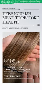 Detail die de gladde haartextuur en de voordelen van KORMESIC haarserum duidelijk laat zien