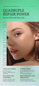 Detailed infographic of salicylic acid cleansing pads highlighting skin repair benefits