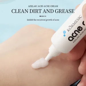 Macro detail showing white texture of KORMESIC 20% Azelaic Acid Acne Cream on skin