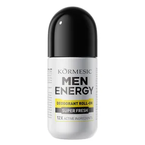 KORMESIC Men Energy Deodorant Roll-on with 12X active ingredients for super fresh care