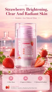 Dettaglio stick maschera all'argilla alla fragola KORMESIC per pelle radiosa