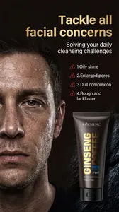 KORMESIC Ginseng Coffee Men's Cleanser solving oily shine and enlarged pores concerns