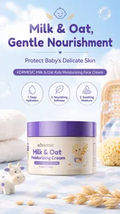 Crème hydratante apaisante lait et avoine pour bébé, protection et hydratation intense