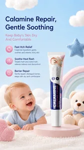 Détail de l'infographie de la crème apaisante KORMESIC Calamine pour les bébés