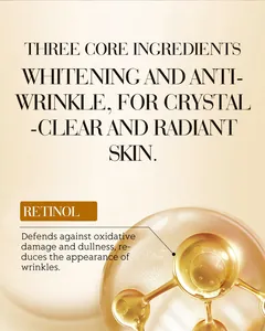 Detailed view of retinol benefits in Kormesic facial serum capsules for radiant skin.