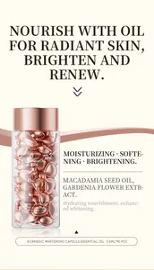 Detailed view of KORMESIC whitening capsule facial serum with macadamia seed oil