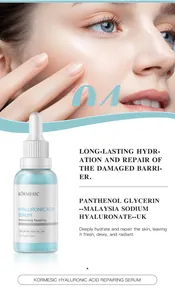 Detailed view of Kormesic hyaluronic acid serum for skin barrier repair and hydration