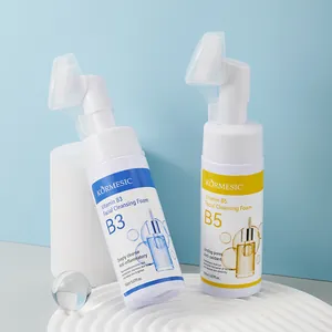 KORMESIC Vitamin B3 und B5 Gesichtsreinigungsschaum mit Silikonbürste