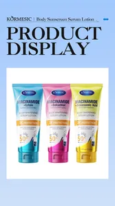 Lotion sérum solaire pour le corps Kormesic à la niacinamide pour une protection de la peau