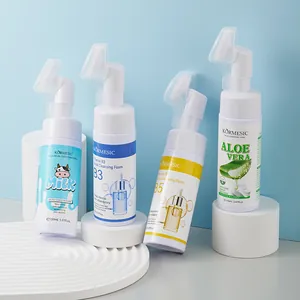 KORMESIC Gesichtswaschschaum-Set mit Silikonbürste zur tiefen Porenreinigung